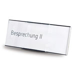MessengerX Tischaufsteller, flach - für Papiereinlage (15,7 x 6,1 cm)