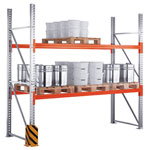 META MULTIPAL Palettenregal Grundregal, zur Lagerung von Paletten und Stückgut