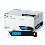 Martor Sicherheitsmesser Secunorm Smartcut 20er Sparset Einwegmesser mit automatischem Klingenrückzug