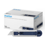 Martor Sicherheitsmesser Secunorm Profi25 MDP 10er Sparset automatischer Klingenrückzug, metalldetektierbar