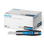 Martor Sicherheitsmesser Secunorm 380 Sparset Klingenaustritt von über 7,5 cm, für Rechts- und Linkshänder