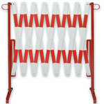 Absperrungen schwere Scherensperre zum Sichern von Gefahrenstellen,