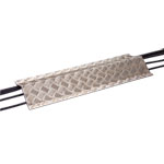 Aluminiumblech-Kabelabdeckung mit Antirutsch-Riffelblechoberfläche, max. Belastung 200 kg