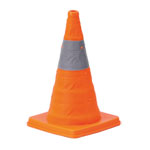 Mottez Leitkegel 42 rot/weiß zusammenfaltbar, mit Reflektorstreifen