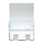 ActiveWorkplace Prospektkorb DIN A5 doppelt bestückbar, Material: Polystorol, transparent