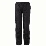 Planam Regenhose Monsun schwarz atmungsaktiv, wasserdicht mit Reflexbiesen und verstellbarer Fußweite