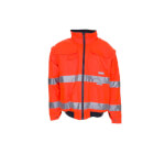 Planam Warnschutz-Pilotenjacke orange mit Reflexstreifen, wasserdicht