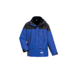 Planam Winterjacke Twister blau-schwarz wasserdichte 3-in-1 Jacke mit Kapuze und herausnehmbarer Fleecejacke