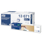 Tork 13671 Xpressnap SnackTM weiße Spenderserviette Extraweich mit Blatt-Design Premium 2-lagig für Spendersystem N10