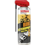 Sonax BIKE KettenSpray mit EasySpray reinigt, schützt und schmiert Fahrradketten, Ritzel und Kettenblatt