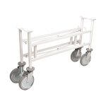 Söhngen Fahrgestell für Krankentragen klappbar stabile Ausführung mit vier Gummi-Lenkrollen