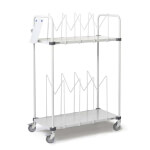 Packtisch Zubehör Kartonhalter-Wagen, für versch. Kartonhöhen