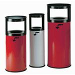 TKG Florenz Kombi-Abfallsammler Ascher mit selbstlöschendem Papierkorb