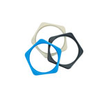 WALTHER PRO Rollschutzset 3er Set, schwarz/weiß, blau und nachleuchtend