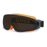 uvex Schutzbrille Vollsichtbrille u-sonic mit Vorsatzscheibe leichtes Anbringen der Vorsatzscheibe (grau 16%) durch Magnettechnologie