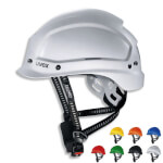 uvex Schutzhelm pheos alpine Bergsteigerhelm mit Drehradverschluss und Kinnriemen