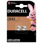 Duracell Knopfzellen LR43 Alkaline-Knopfzellenbatterie
