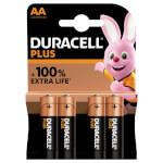 Duracell Plus +100% Alkaline-Batterie AA (MN1500/LR6) 1.5 V