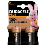 Duracell Plus +100% Alkaline-Batterie C (MN1400/LR14) 1.5 V