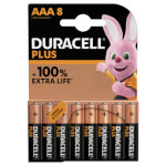 Duracell Plus +100% Alkaline-Batterie AAA (MN2400/LR03) 1.5 V
