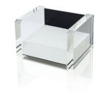 Zettelbox, Acryl Exclusive, inkl. 500 Blatt Papier,
