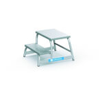 Zarges AFA P Arbeitspodest Maschinentritt 2 Stufen, Arbeitshöhe bis 2,4 m, Standhöhe 0,4 m