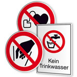 Verbotsschilder nach Norm
