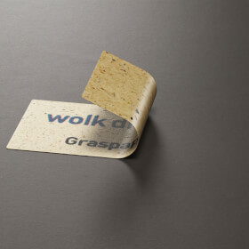 Verpackungsetiketten aus Graspapier - Packstckorientierung Vorsicht zerbrechlich