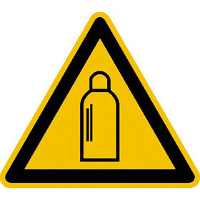 Warnschild Warnung vor Gasflaschen