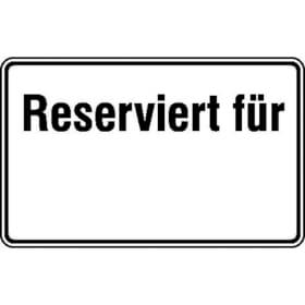 Parkplatzkennzeichnung / Hinweisschild Reserviert für ...