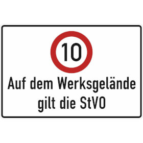 60 x 42 cm 1 Schild Betriebsgelände hier gilt die StVO 
