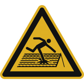 Warnschild Warnung vor nicht durchtrittsicherem Dach