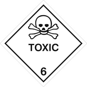 SafetyMarking Gefahrzettel nach ADR Klasse 6.1, Giftige Stoffe Toxic