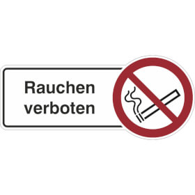 Fahnenschild Rauchen verboten