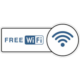 Hinweisschild FREE WiFi