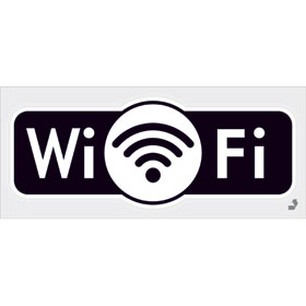 Hinweisschild - Gewerbe und Privat WiFi