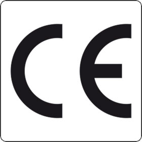 CE - Kennzeichnung auf Rolle Text: CE