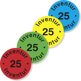 Inventuretiketten Inventur grün
