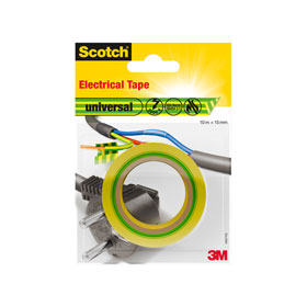 3M Scotch Isolierband universal gelb / grn flexibles PVC Elektriker - Isolierband