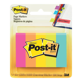 Post - it 670 - 5 Haftstmarker Struktur fr Ihre Unterlagen durch krftige Neonfarben