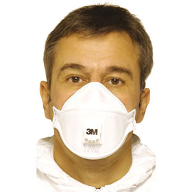 Atemschutzmasken 3M Atemschutzmasken Aura mit Cool Flow Ausatemventil, 