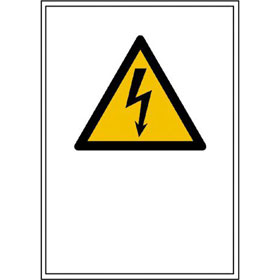 Warn - Kombischild Warnung vor gefhrlicher elektrischer Spannung