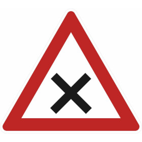 Verkehrsschild Kreuzung oder Einmndung VZ: 102