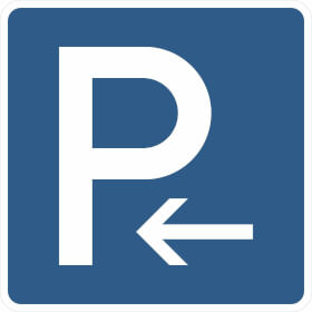 Verkehrsschild Parken Anfang oder Ende VZ: 314 - 10