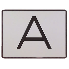 Warntafel zur Kennzeichnung von Abfalltransporten (A - Tafel), starr, verzinktes Stahlblech 1, 25 mm, 