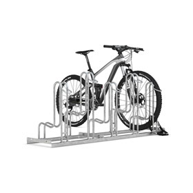 Fahrradstnder Bgelparker WSM  fr Reifenbreite bis 5,5 cm, Radabstand 35,0 cm, Center - 5 Einstellpltze, L: 1