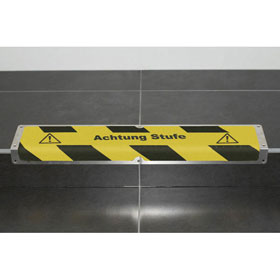 Antirutschbelge - Warnmarkierungen Aluminium Antirutsch-Bodenmarkierung-Kantenprofil SafetyWalk,