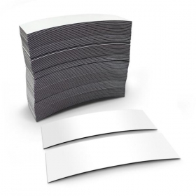Permaflex Magnet - Folienstreifen, weiß zur Regalbeschriftung, 1 VE = 100 Stück