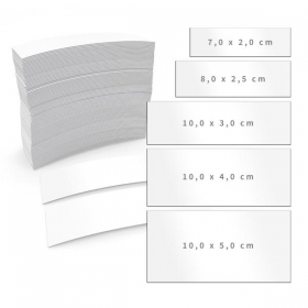 Permaflex Magnet-Folienstreifen, weiß zur Regalbeschriftung, 1 VE = 100 Stück