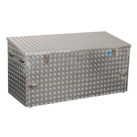 Alutec Riffelblechbox R883 extra stabile Aluminium-Riffelblechbox mit zwei seitlichen Tren